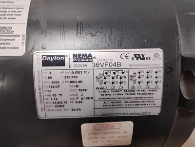 Dayton 36VF04B Motors | ESS Industrial Equipment Sales (6)