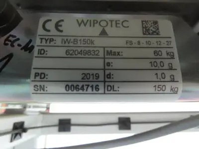 Wipotec OCS EC Checkweigher High Speed Belt Weigh Conveyor 100Lb 43"W x 71"L