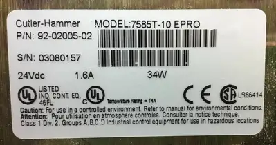USED CUTLER HAMMER 7585T-10 EPRO