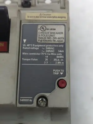 Used FUJI BW50RAGU-3P020 Miscellaneous Equipment (Electrical & Power) | Surplus Asset Holdings #1201590