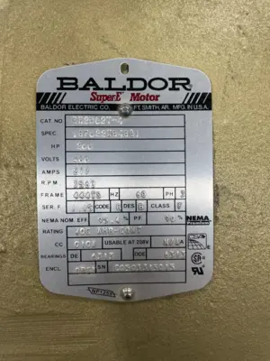 Unused Baldor 200 HP Motor