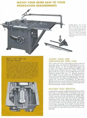 USED TANNEWITZ XJSH ROLLING TABLE VARIETY SAW WITH HYDRAULIC ADJUSTMENT