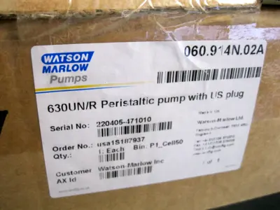 NEW Watson Marlow 630UN/R