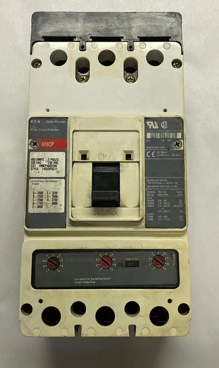 Used EATON CUTLER HAMMER HMCP400X5W Miscellaneous Equipment (Electrical & Power) Ohio US | Surplus Asset Holdings #1243123