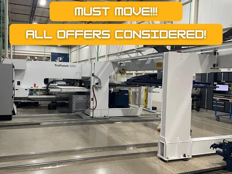 Used 2016 TRUMPF TRUMPF TRUPUNCH 5000 LARGE FORMAT Turret Punches California US | Machinery Resources International #547545