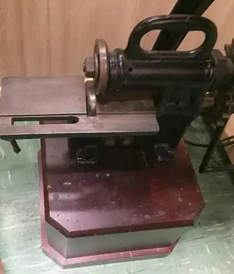 3118-385 Antique Bench Model Hand Operated Slitter, Circa 1900