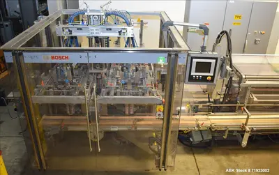 Used BOSCH TTF Cartoner Trisealer - Triseal Carton Former Illinois US | Aaron Equipment #86999