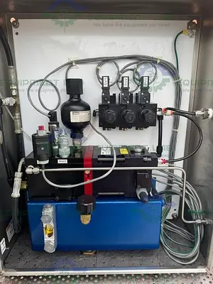 USED INTERFACE DEVICES H030/30 INTENSIFIER PUMP W/ MILLIPORE 20"X 9" X 24" ENCLOSURE