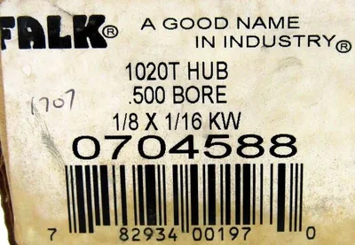 NEW FALK 0704588 HUB 1020T .500 BORE