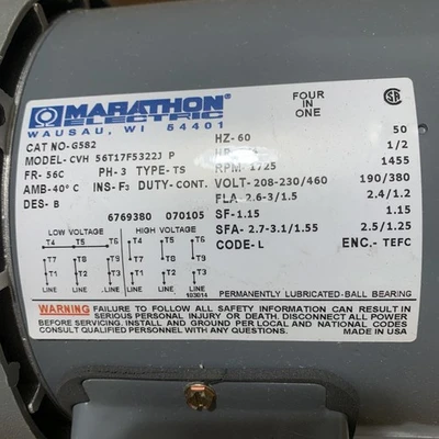 NEW Marathon Electric G582
