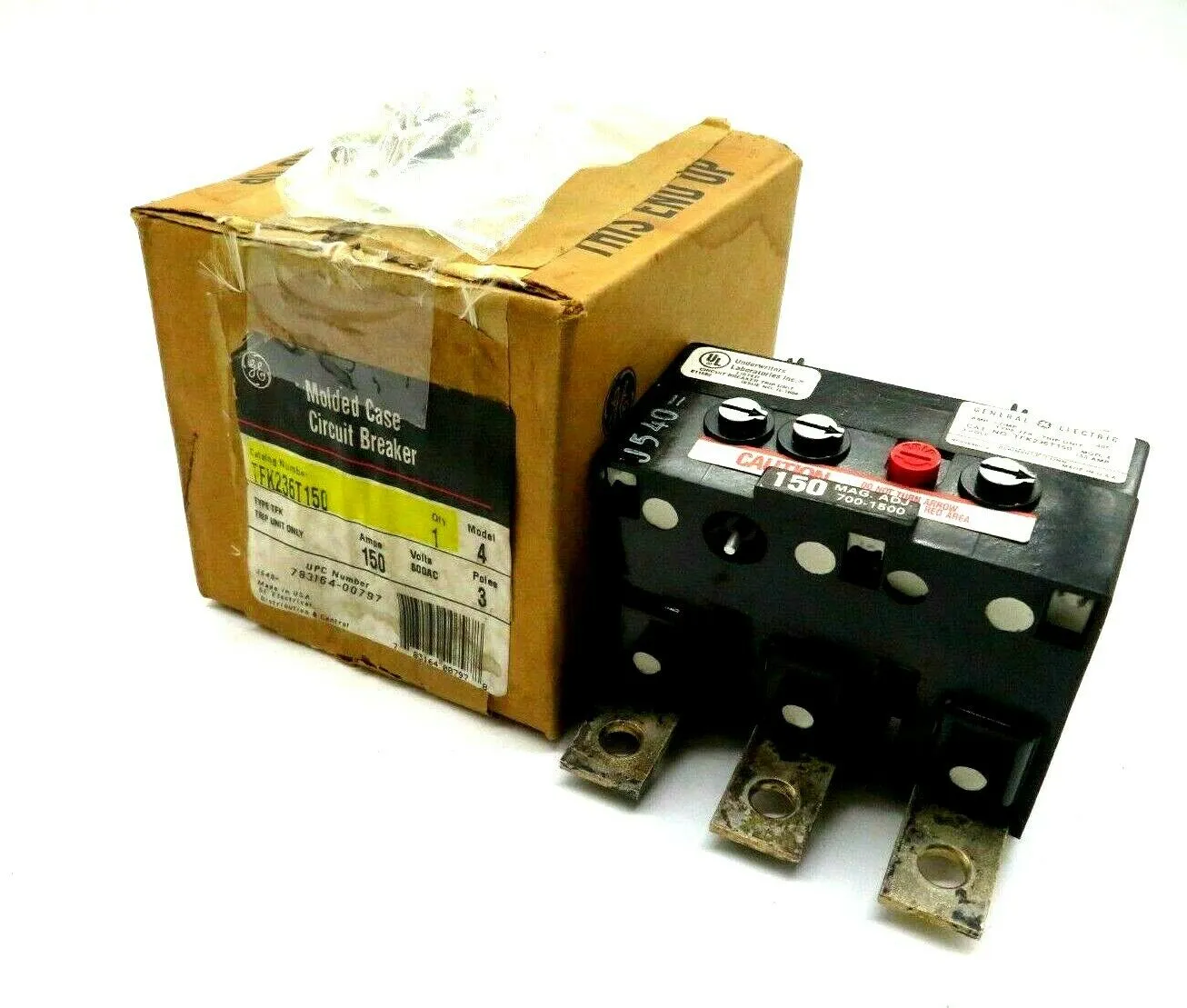 NEW GENERAL ELECTRIC TFK236T150 TRIP UNIT 150AMPS 3 POLES MODEL 4