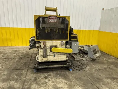 40 TON RLM MODEL #R40 4-POST CUTOFF PRESS & SERVO DIE ACCELERATOR: YOBRO #23887