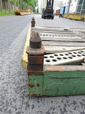 USED STEEL PALLETS 3200 X 1600 X 200 MM