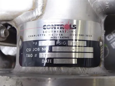 Controls Southeast Inc. 1" Gate Valve 500°F 150 PSIG Job No. 4333-03 New