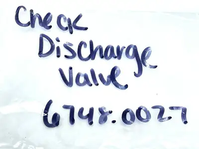 6748.0027 | Check Discharge Valve  - New
