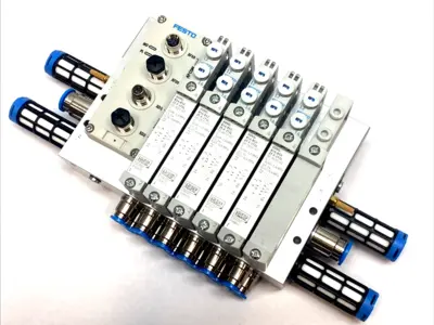 USED FESTO PNEUMATIC MANIFOLD ASSEMBLY