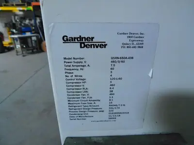 Used GARDNER DENVER GSRN-650A-436 Air Dryers Texas US | Aucto #1307146