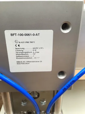 Bibus Pump And Valve BFT-100-0061-0-AT -NOS