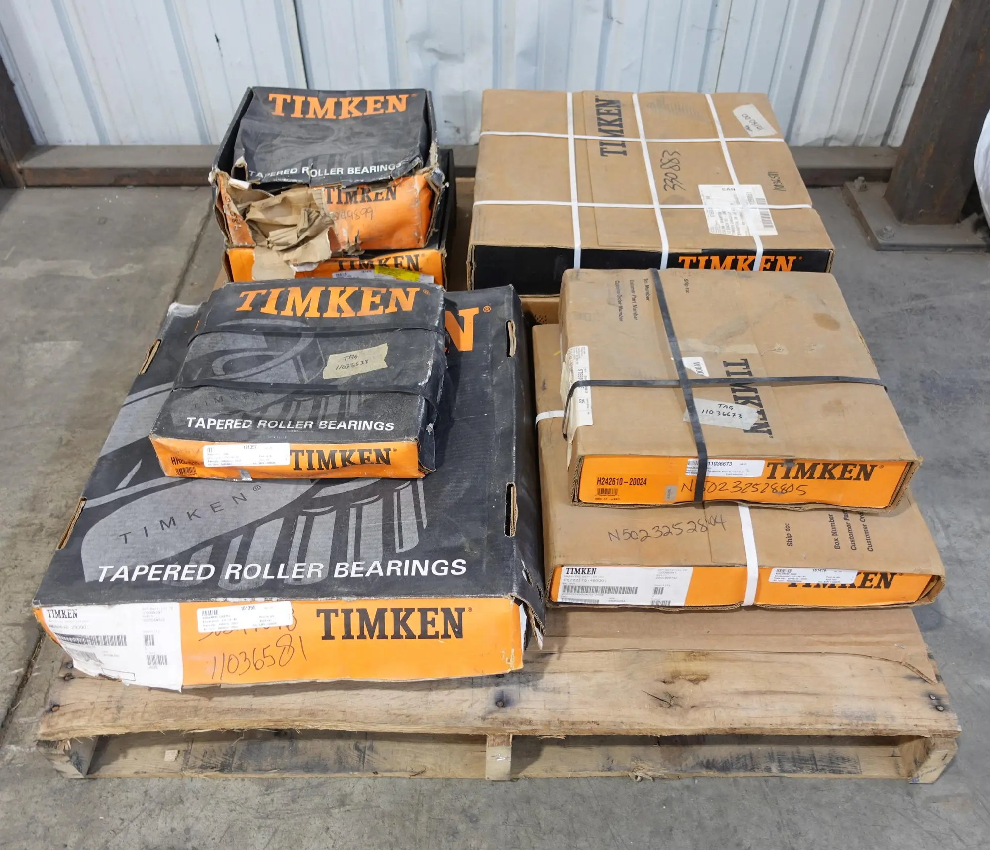 PALLET OF ASSORTED TIMKEN BEARINGS
