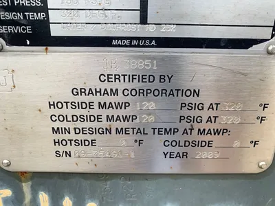 GRAHAM GP258-750L-79 Heat Exchanger Plate | Perry Equipment (9)