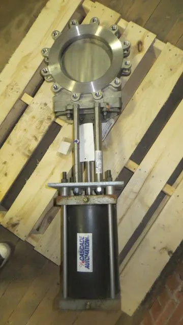 TL 10" Knife Gate Valve with Actuator, 316ss