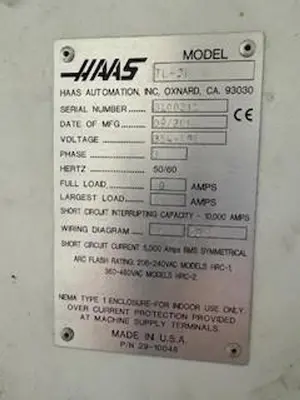 USED 2014 HAAS TL-3B BIG BORE