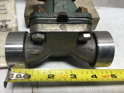 ITT Grinnell 1″ CF8M 1521 REVK Handwheel Operated Diaphragm Valve 8Lbs”