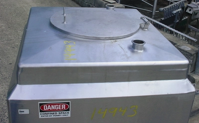 USED 250 GALLON HEATING TANK 250 GALLON COIL TANK