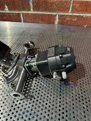 USED 2 ITT PURE FLO ADVANTAGE STAINLESS STEEL DIAPHRAGM VALVE W/ 1" SANITARY FITTINGS