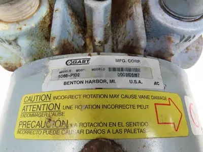 Used GAST _UNKNOWN_ Vacuum Pumps Indiana US | Arrow Industrial #1408660