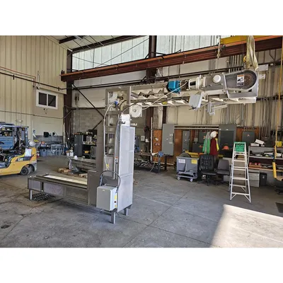 Used 12" wide Stainless Steel Bucket-Lift Elevator "Z" Conveyor 112" Disch. Ht.