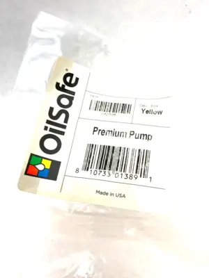 102309 | Oilsafe  Premium Hand Transfer Pump, 1 to 1 Ratio, Yellow - New