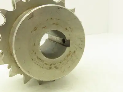Martin DS12B18SS Stainless Double Roller Chain Sprocket 18-Tooth 3/4"P 30mm Bore