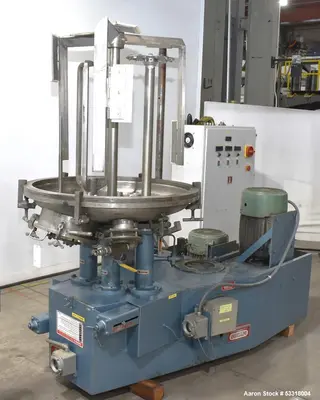 Used Myers Tri-Shaft Disperser-Mixer-Emulsifier – 36” Diameter, Hydraulic Lift, Refurbished