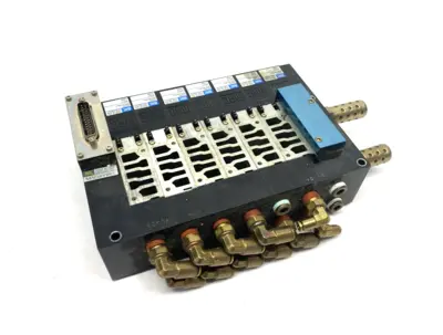 92B-000-BJ4, 92B-000-BJ4, 92B | Mac Valves 92 Series 7-Station Valve Manifold Base 92B-000-BJ4 x6 92B-000-BL4 - Used
