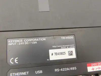 Keyence TR-H500 Operator Control Panel Temp & Data Logger 24VDC Input LCD Screen