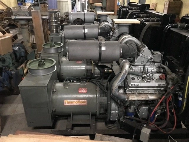 THERMOFORCE DETROIT Diesel generators, 3 off very rarely used