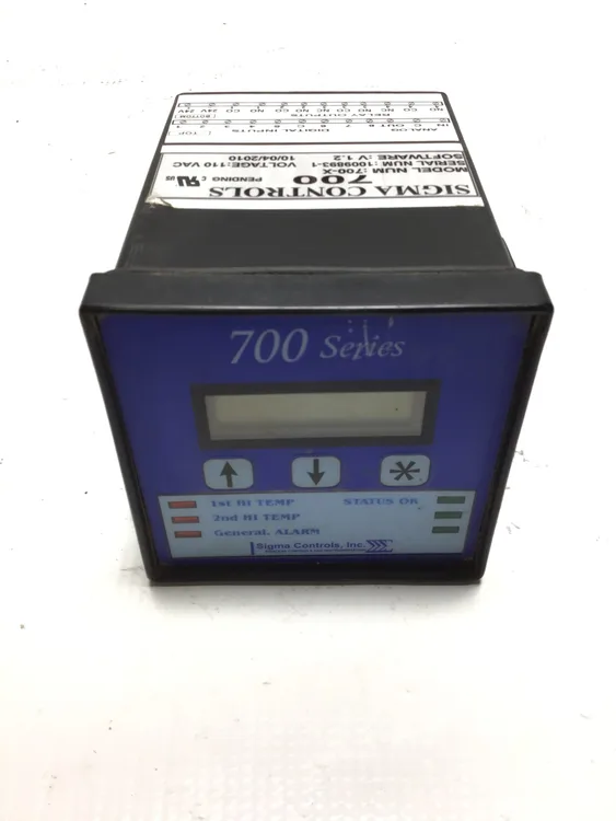 Used SIGMA CONTROLS, INC. _UNKNOWN_ Temperature Controls Pennsylvania US | Moses B Glick #1008430