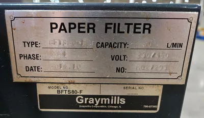 USED GRAYMILLS BFTS80-F