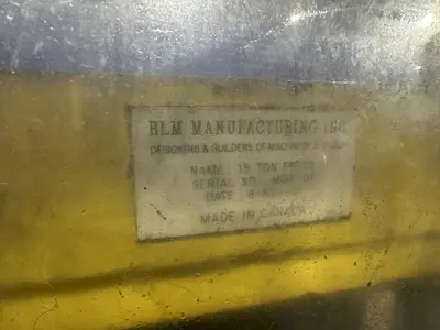 15 TON RLM 4 POST CUTOFF PRESS, 2.5" STROKE: STOCK 18550