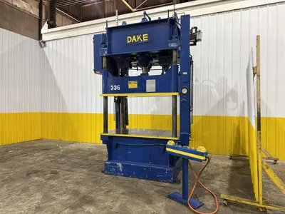 75 TON DAKE MODEL #18-558 HYDRAULIC 4-POST PRESS,  23" STROKE: YOBRO #24094