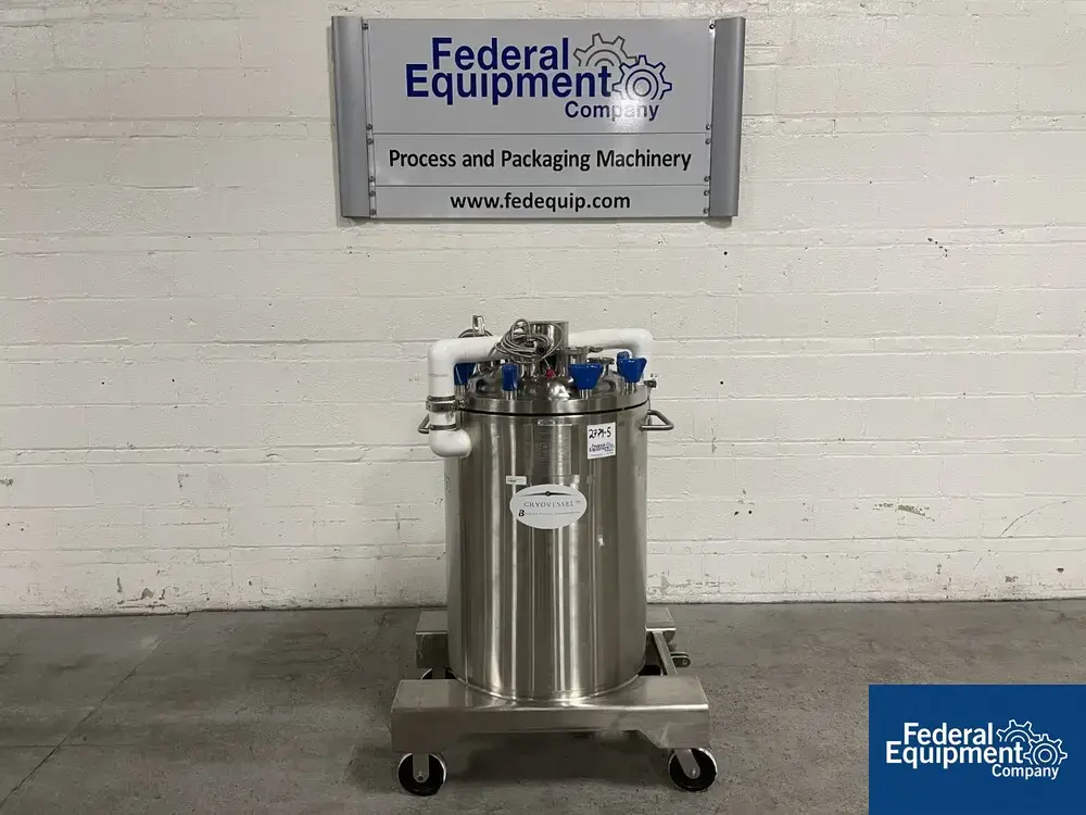 USED ITT 125 Liter Integrated Biosystems Cryovessel, 316L S/S, 50/65#