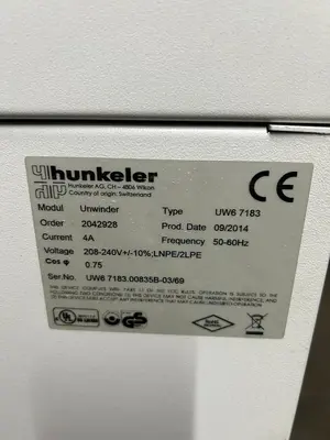 USED 2015 HUNKELER UW6 7183