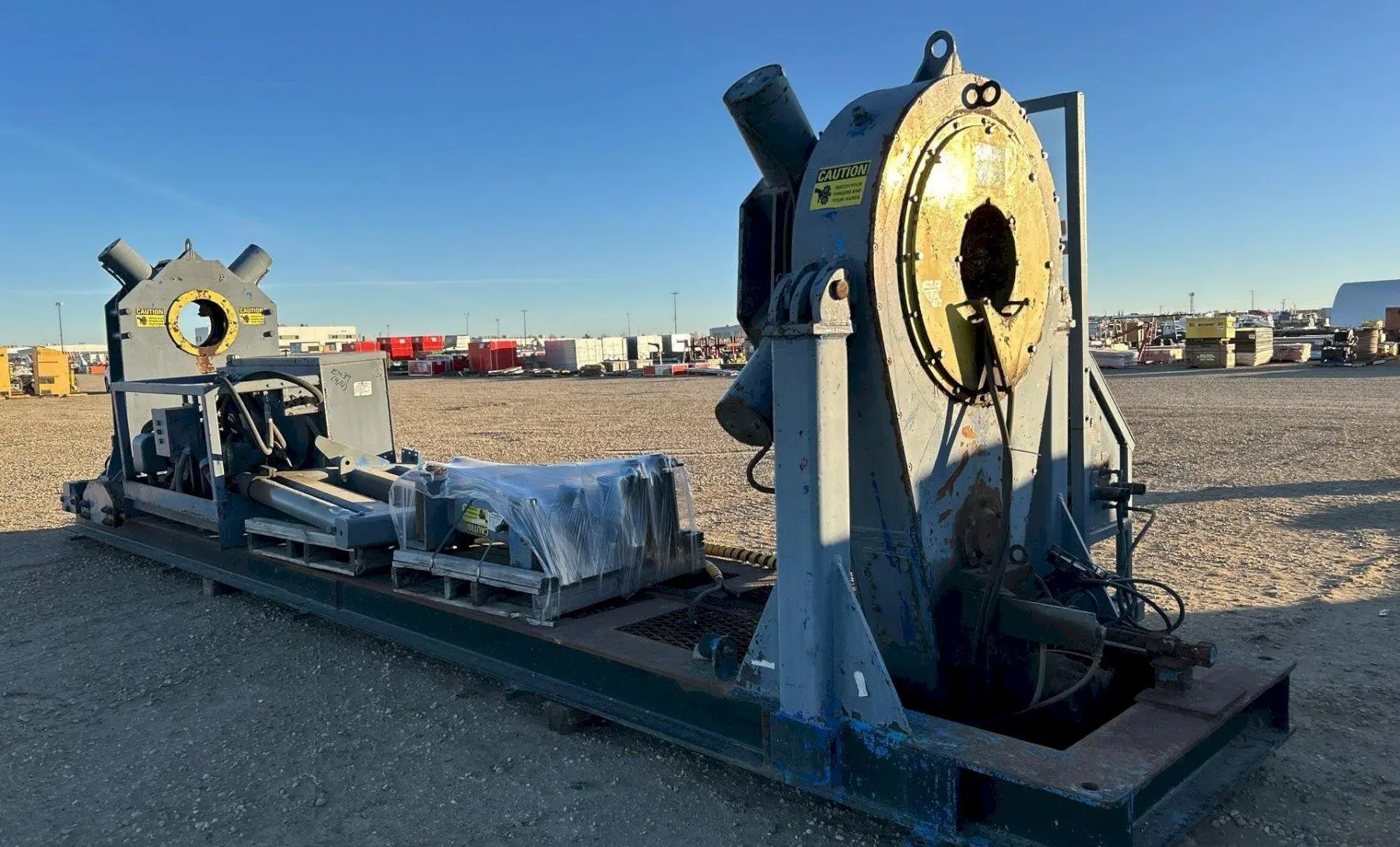 12" GOTCO MODEL #FT-80-2145 PIPE BUCKING MAKE-UP & BREAKOUT DOWNHOLE PIPE TORQUE MACHINE: YOBRO #24411