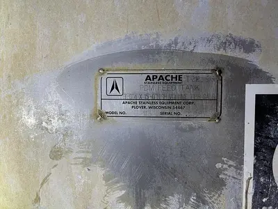 USED APACHE STAINLESS TANK