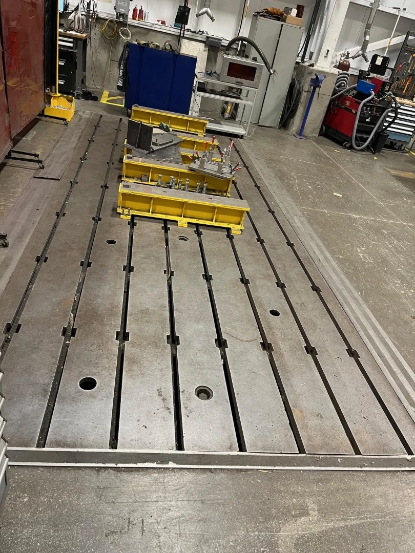 USED * 240" X 96" X 12" Tables, Floor & Layout Plates