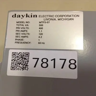 USED DAYKIN MTFS-07