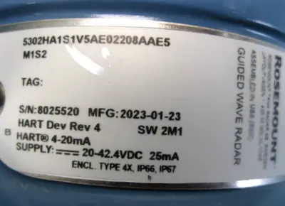 NEW Rosemount 5302 HA1S1V5AE02208AAE5M1S2