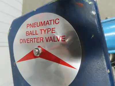 Chicago Valves 3" Flanged 3-Way Ball Valve With Pneumatic Actuator