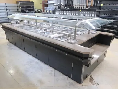 14′ Hot Food Bar – 16 Wells & 2 Rice Warmers